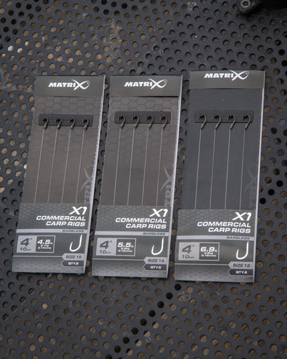 Matrix X1 Commercial Carp 10 cm Rigs