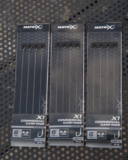 Matrix X1 Commercial Carp 15 cm Rigs