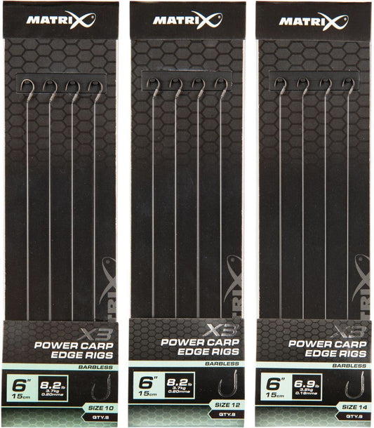 Matrix X3 Power Carp Edge 15cm Rigs