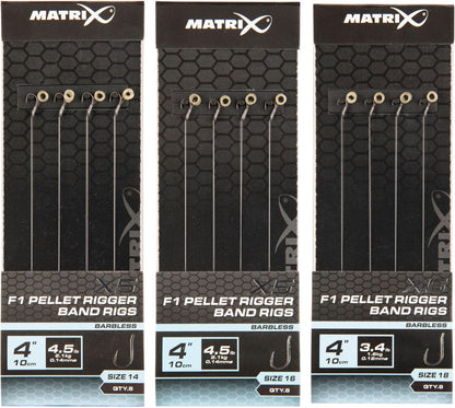 Matrix X5 F1 Pellet Rigger 10cm Band Rigs