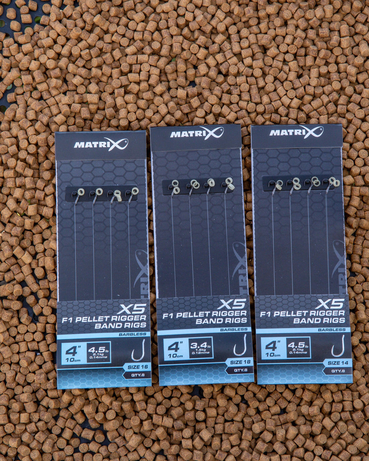 Matrix X5 F1 Pellet Rigger 10cm Band Rigs