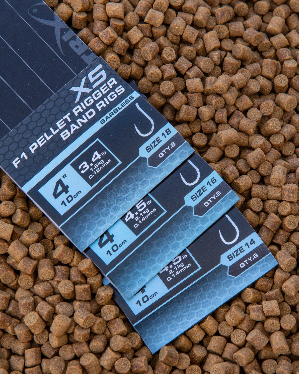 Matrix X5 F1 Pellet Rigger 10cm Band Rigs