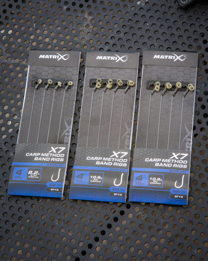 Matrix X7 Carp Method 10cm Band Rigs