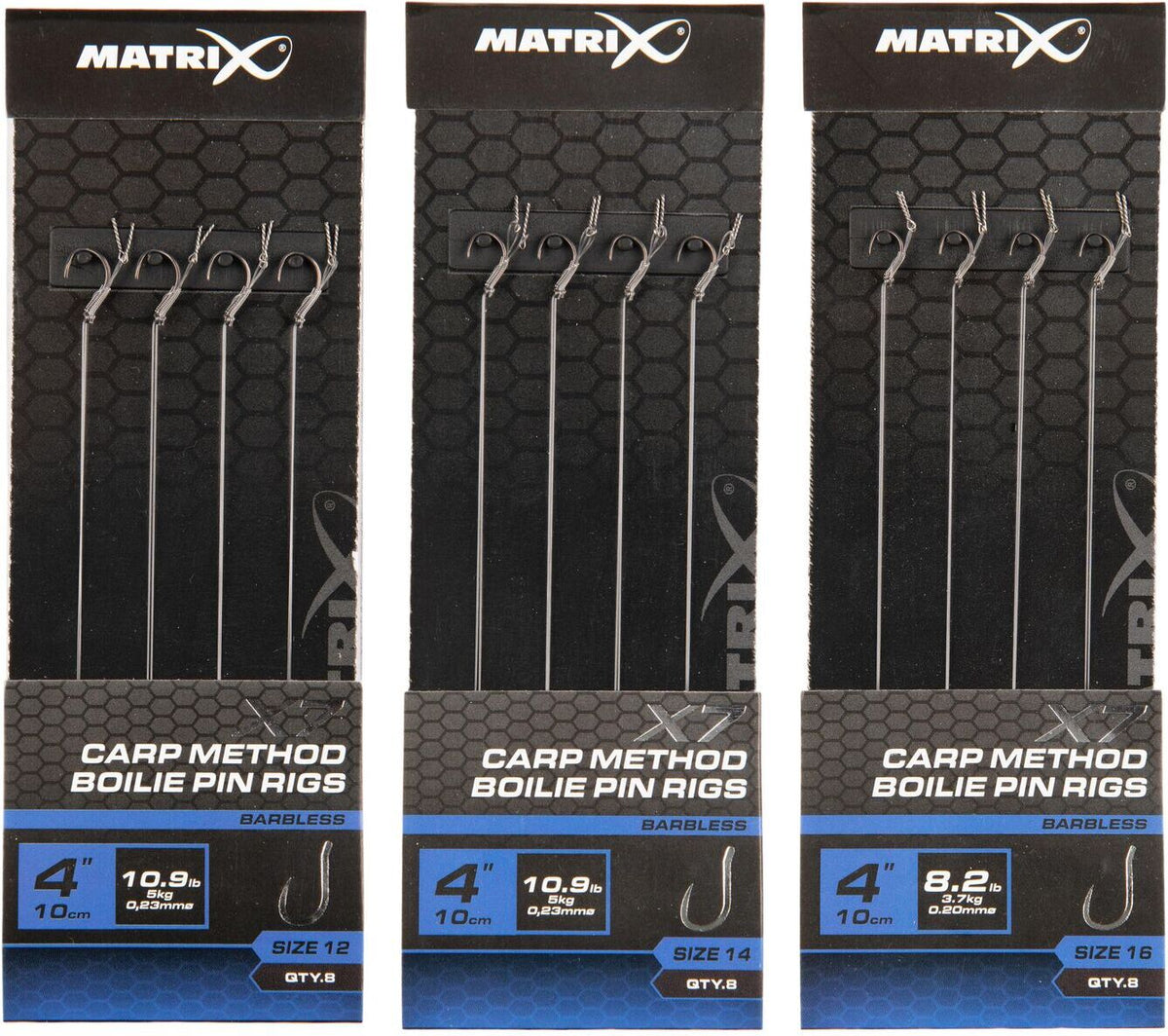 Matrix X7 Carp Method 10cm Boilie Pin Rigs