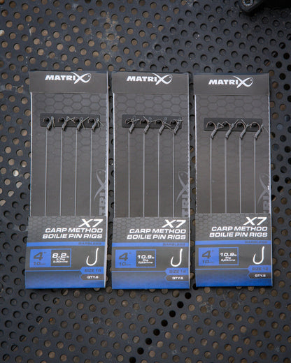 Matrix X7 Carp Method 10cm Boilie Pin Rigs