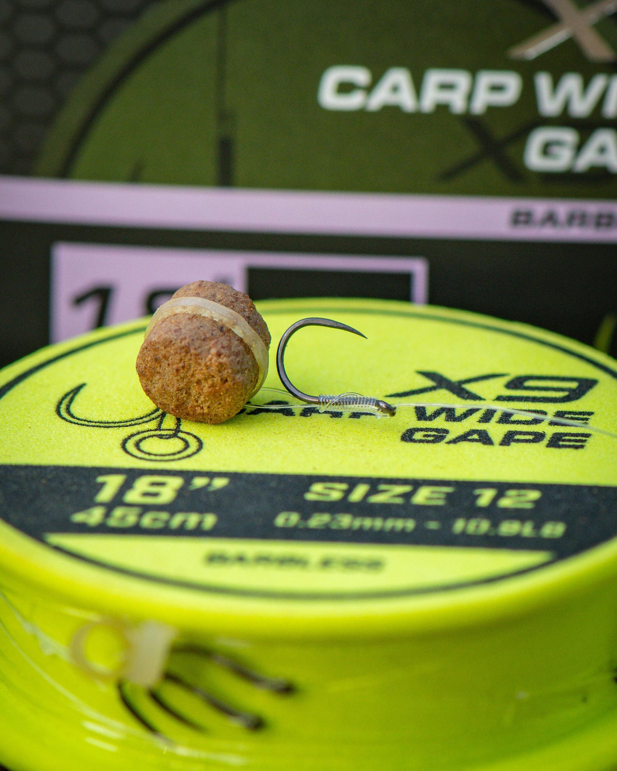 Matrix X9 Carp Wide Gape 45cm Band Rigs