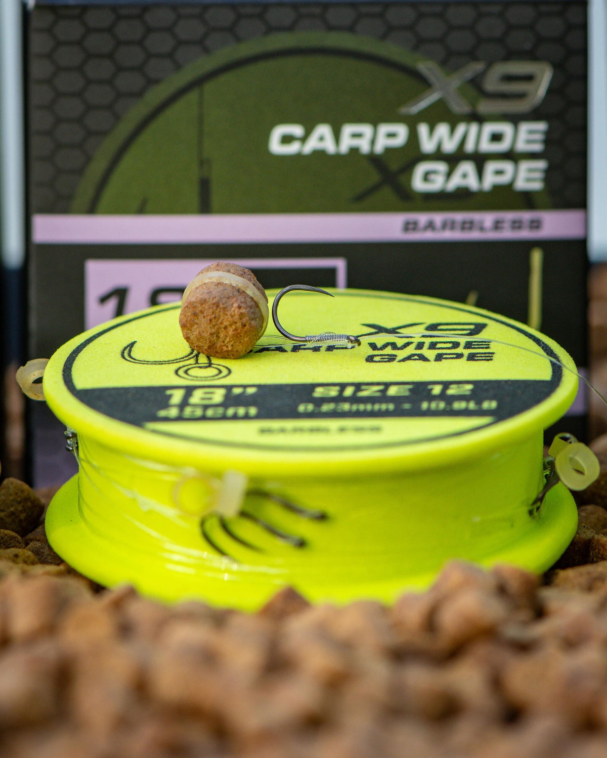 Matrix X9 Carp Wide Gape 45cm Band Rigs