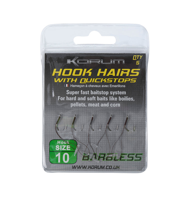 Hook Hairs With Bait Bands Size 8