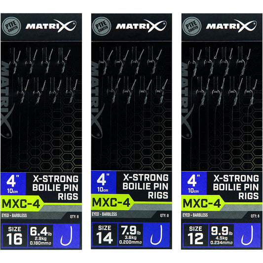 Matrix Mxc-3 Barbless X-strong 10cm Boilie Pin Rigs