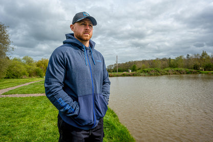 Preston Navy Tide Zip Hoodie