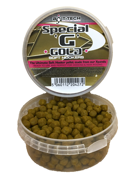 Bait-tech Special 'g' Gold Soft Hookers 6mm