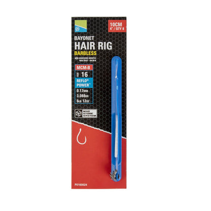 Preston Mcm-b 4"/10 Cm Bayonet Hair Rigs Barbless
