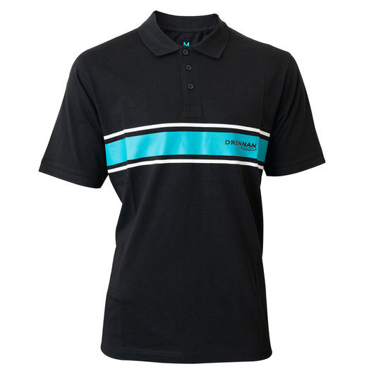 Drennan Aqua Stripe Polo