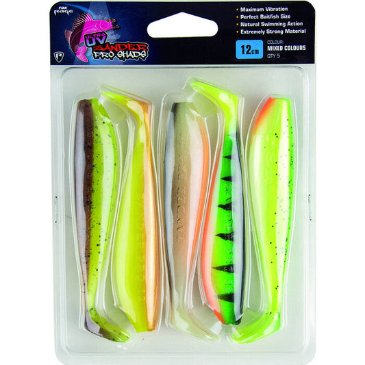 Fox Rage Zander Pro Shad UV Mixed Colour Pack