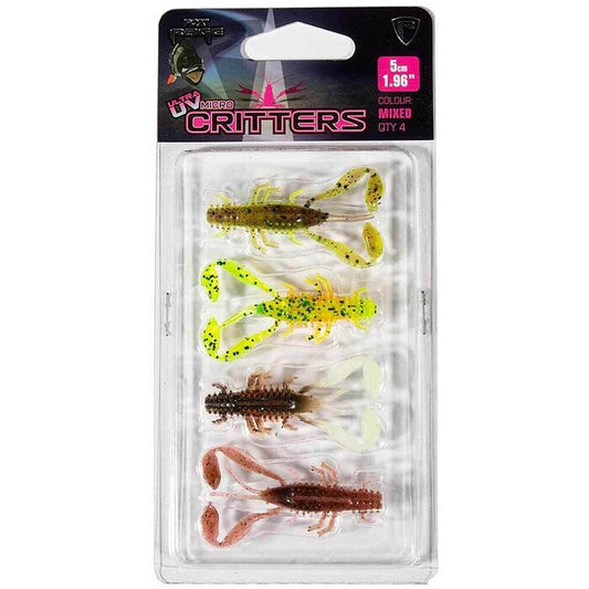 Fox Rage Ultra UV Micro Critters Mixed Colour Pack 5