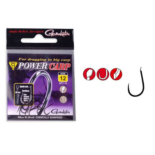 Gamakatsu Power Carp Flatted Eye Barbless