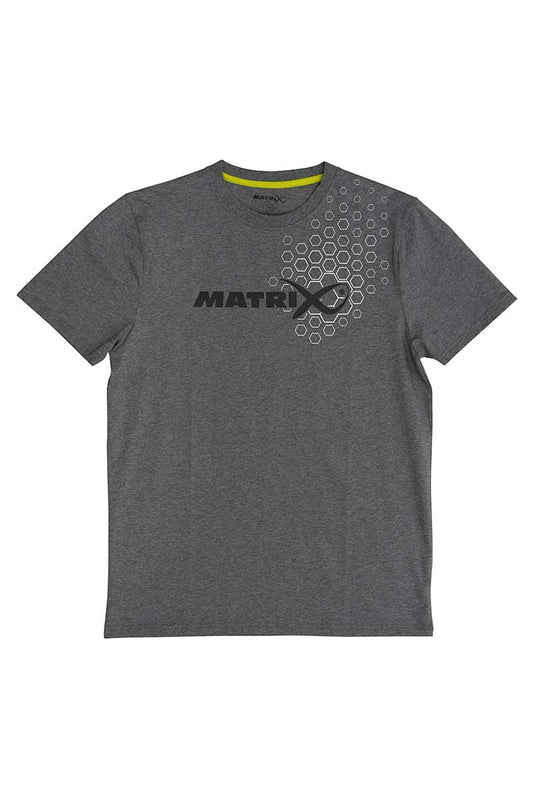 Matrix Grey Hex Print T-shirt
