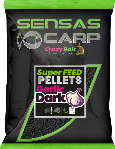 Sensas Super Feed Pellets Dark Garlic