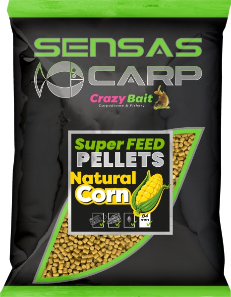 Sensas Super Feed Pellets Natural Corn