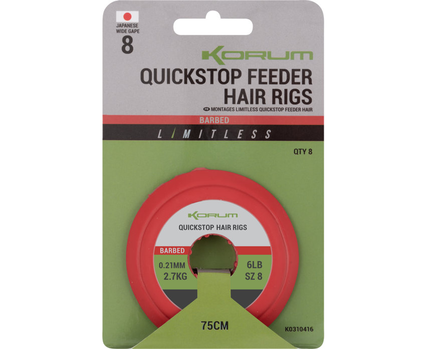 Korum Limitless Quickstop Feeder Hair Rigs