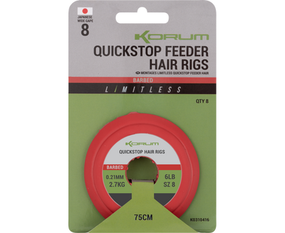Korum Limitless Quickstop Feeder Hair Rigs