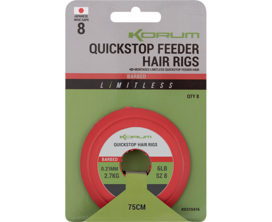 Korum Limitless Quickstop Feeder Hair Rigs