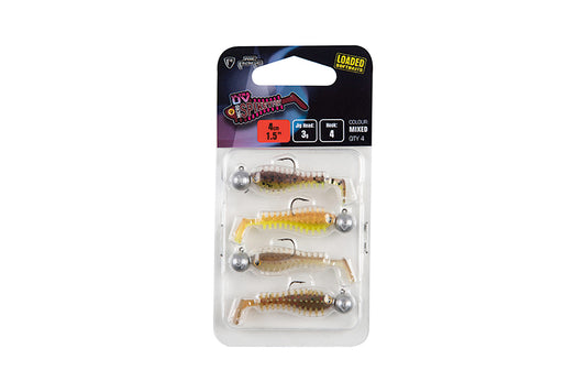 Fox Rage Micro Grub Tail Mixed UV Colour Pack LOADED