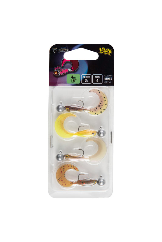 Fox Rage Micro Grub Tail Loaded UV Mixed Colour Pack