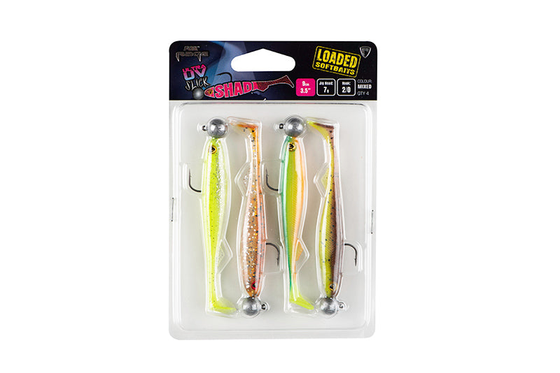 Fox Rage Slick Shad Loaded UV Mixed Colour Packs