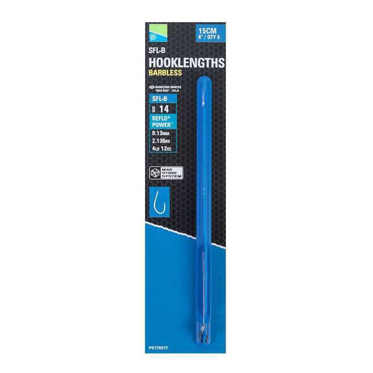 Preston Sfl-b 6"/15 Cm Spade End Hooklengths Barbless