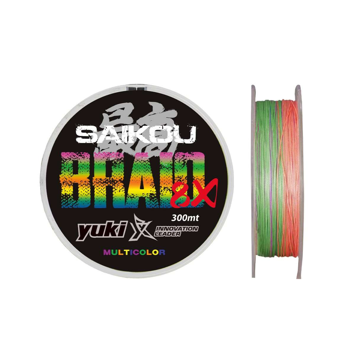 Yuki Saikou Braid 8X Multicolor 300 meter