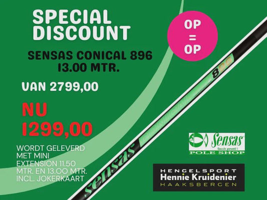 Sensas Nanoflex Conical 896 13.00 Mtr.