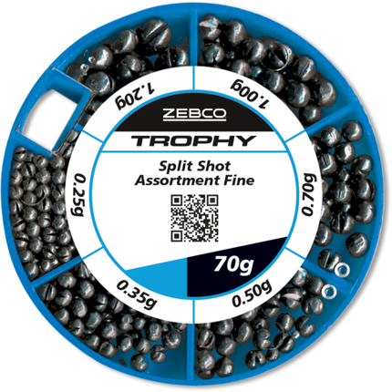 Zebco Split Shot Assortment 100g